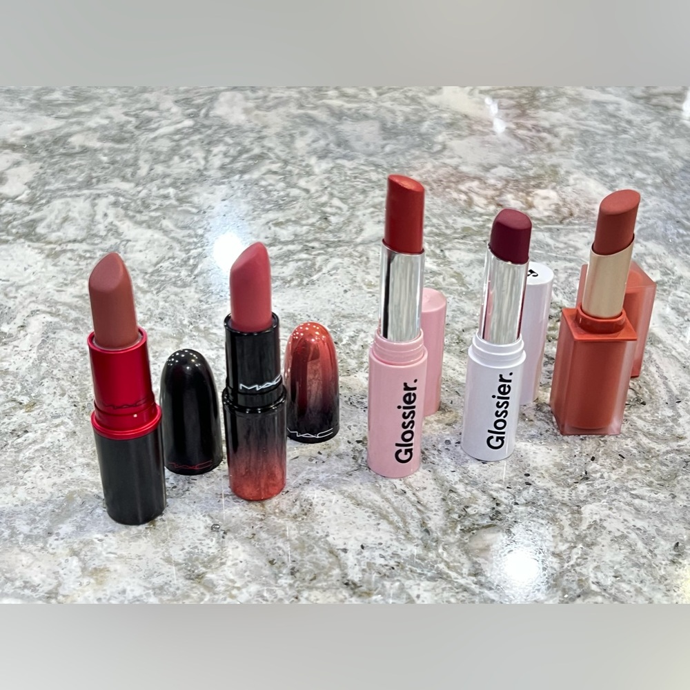 MAC & Glossier Lipstick Bundle
